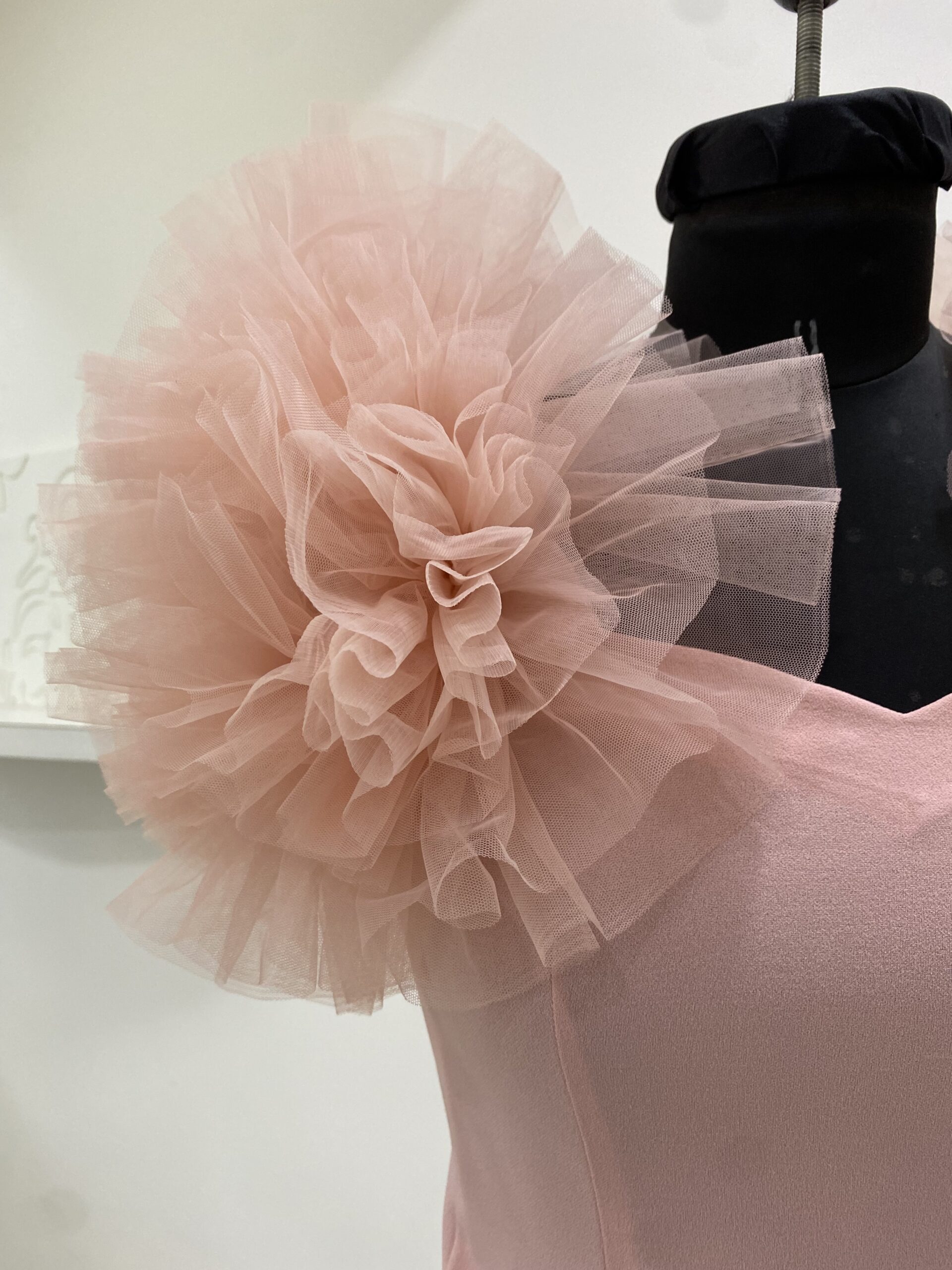 Jazzy Peach Ruffle Top - Image 2