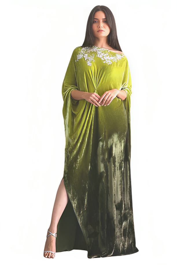 Falling Ombre Kaftan Dress - Image 3