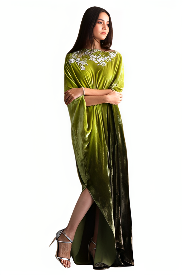 Falling Ombre Kaftan Dress