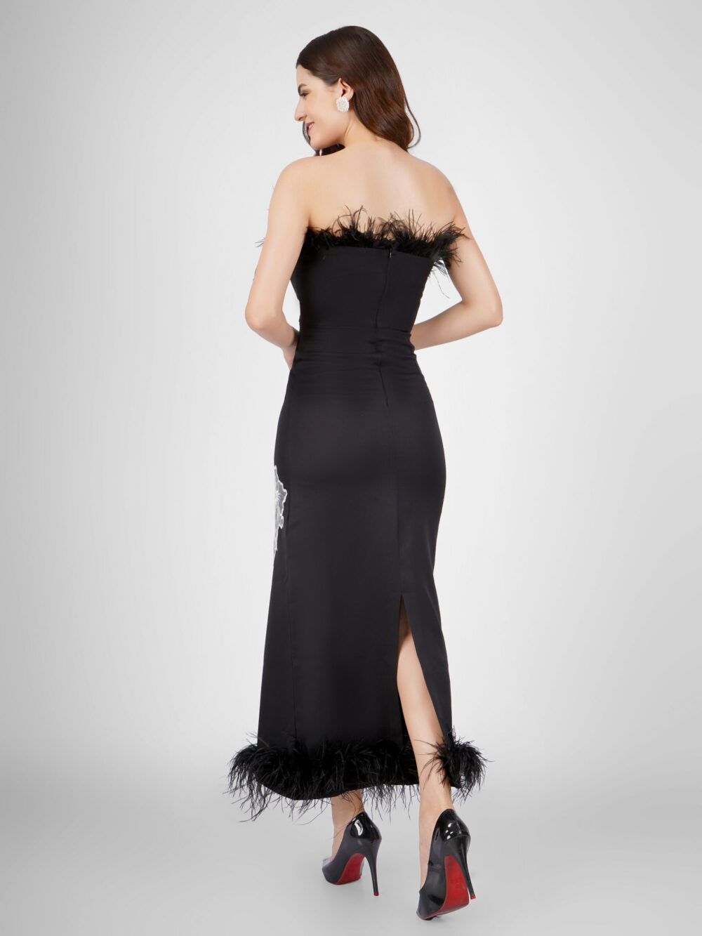 Black Bloom Dress - Image 3