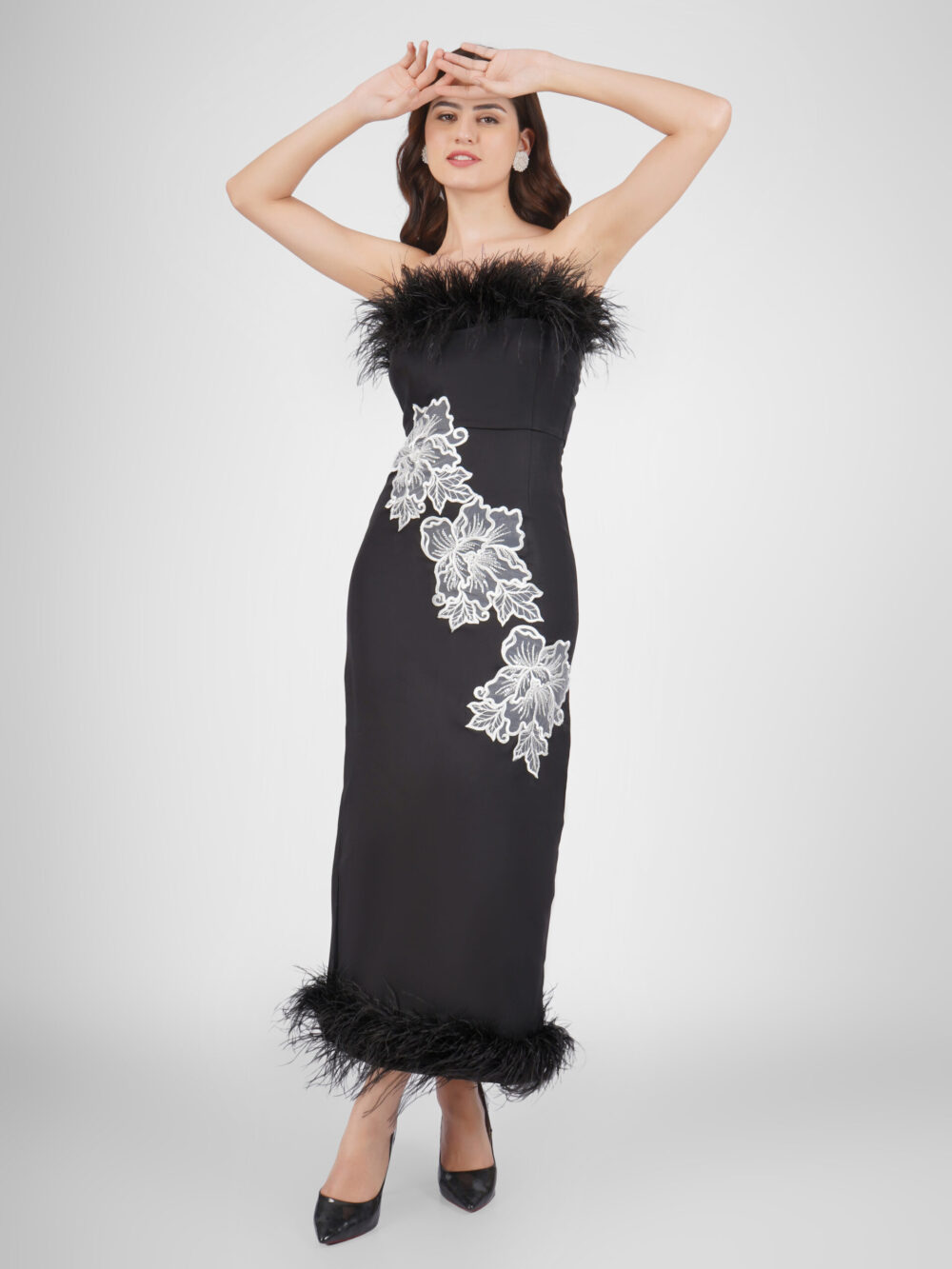 Black Bloom Dress - Image 4