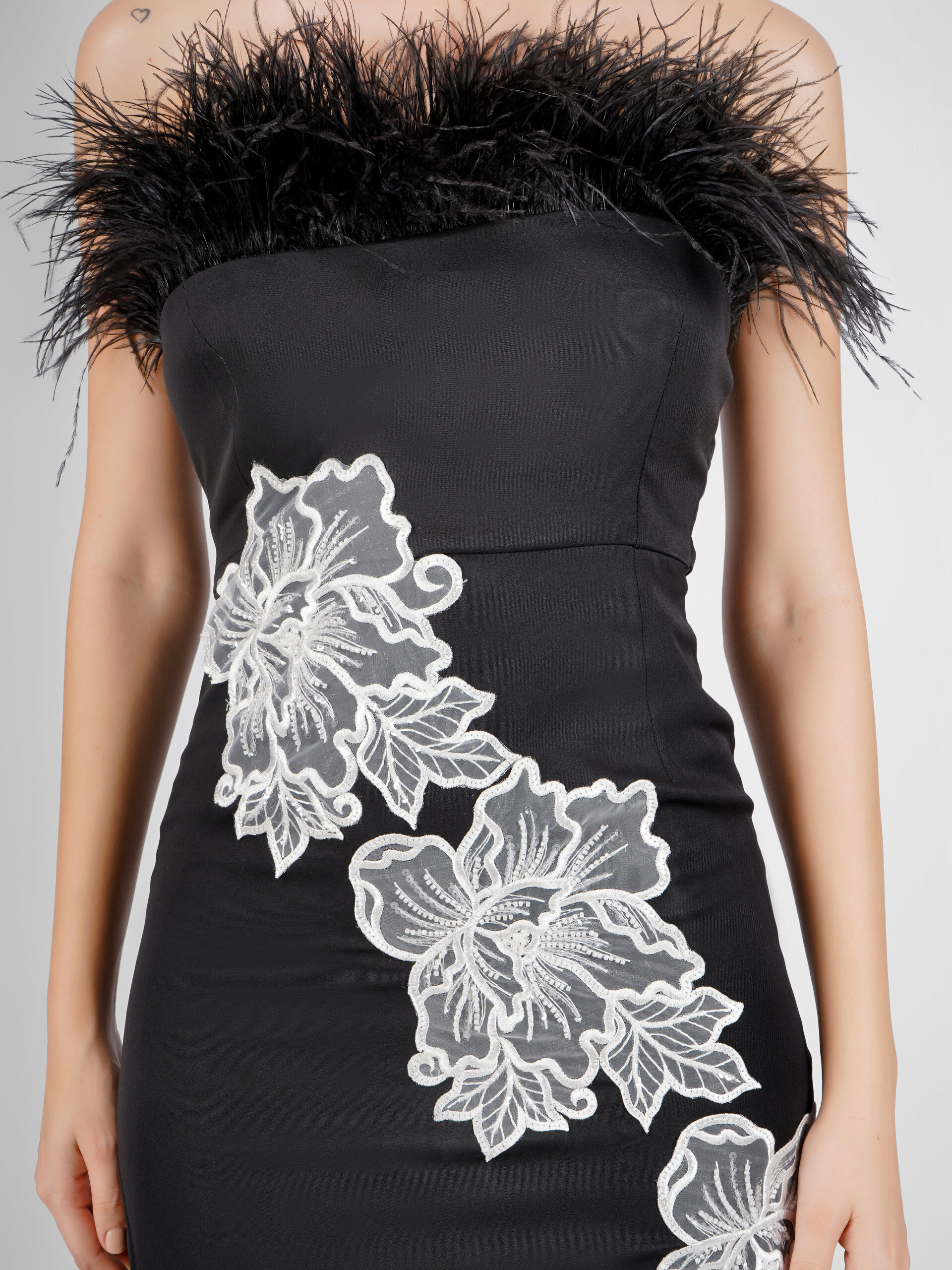 Black Bloom Dress - Image 7