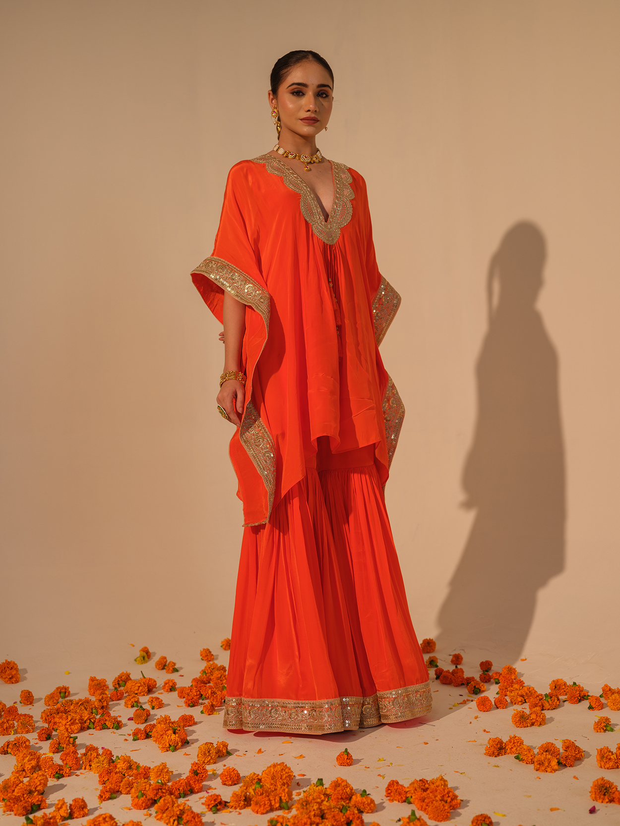 Exclusive Kesariya Sharara Set - Image 4