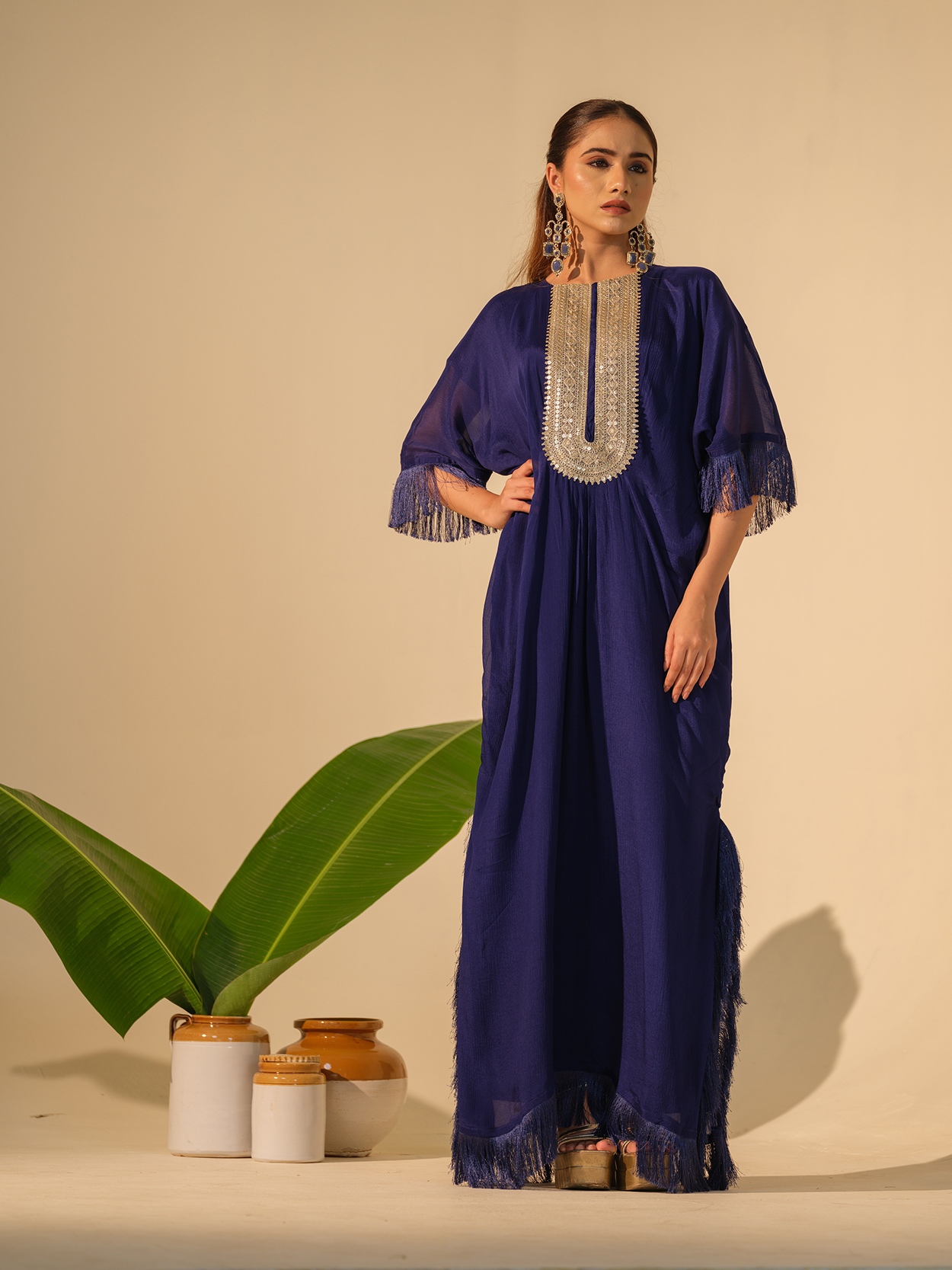 Royal Affair Fringe Kaftaan - Image 4