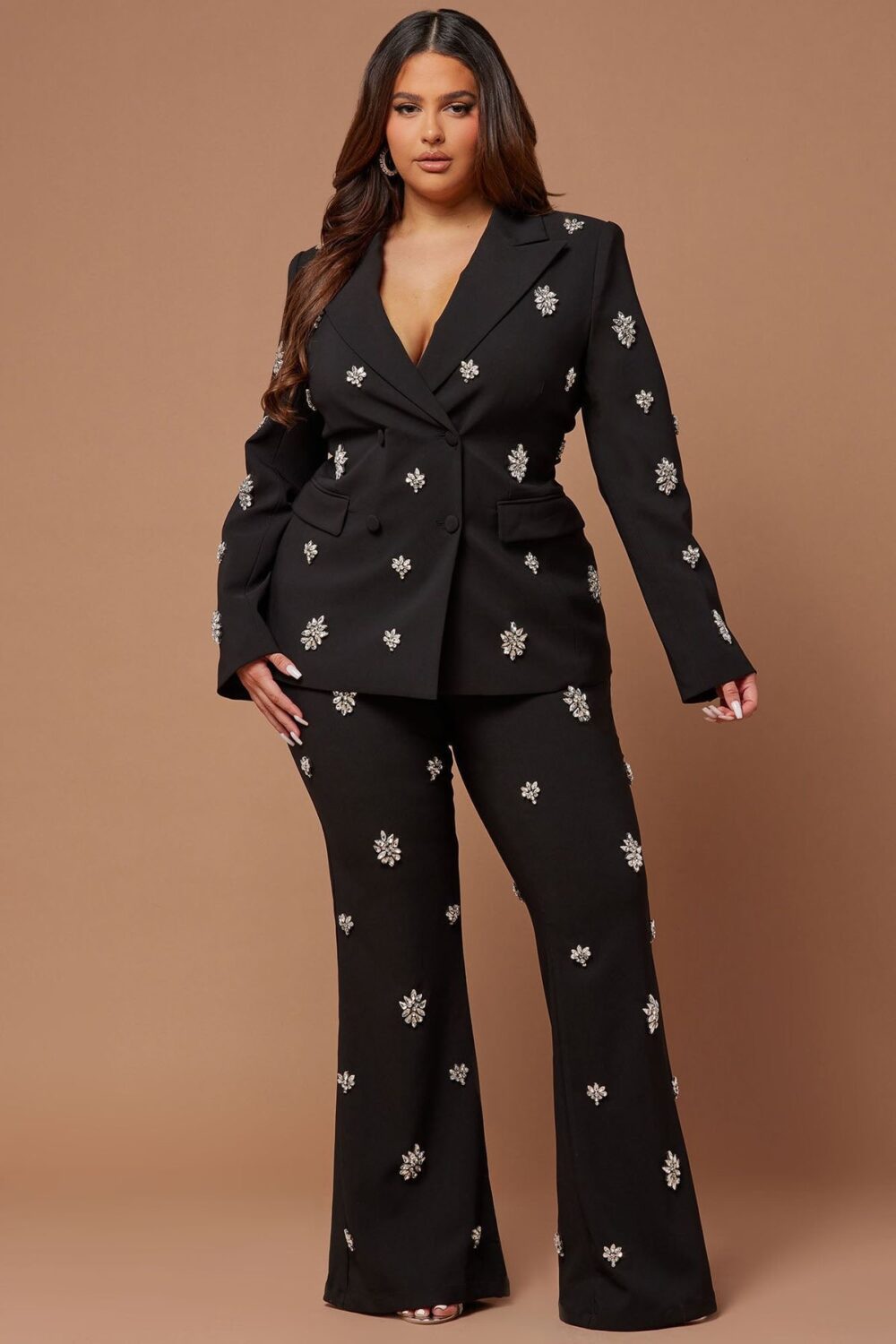 Exclusive Embellished Blazer Set - Image 6